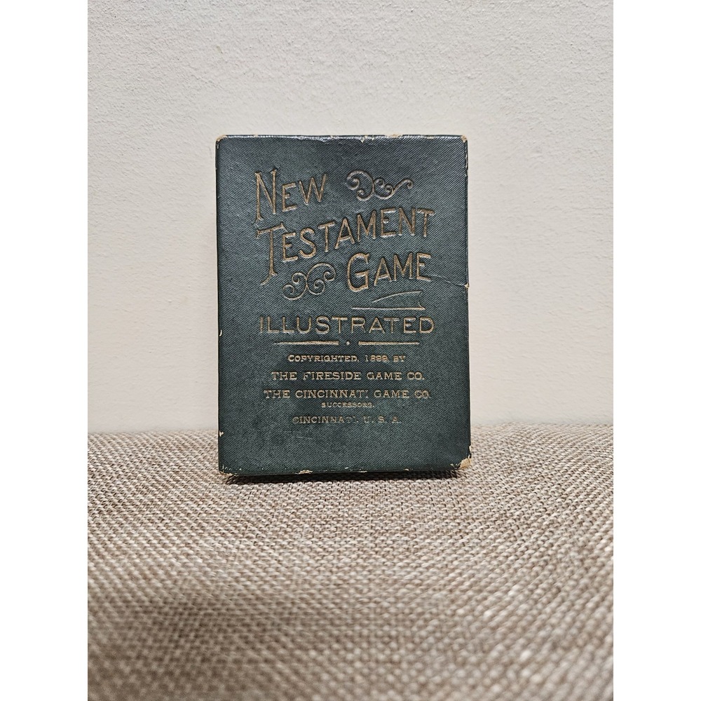 Rare Antique 1899 New Testament Game Illustrated Complete 52-Card Deck